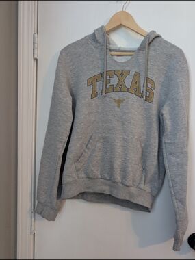 Soffe Gray Texas Hoodie with Gold Logo